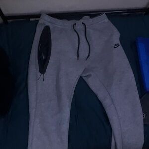 Nike Gray Sweatpants with Black Accents